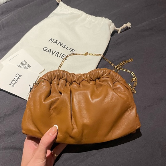 MANSUR GAVRIEL Brown Cloud Clutch - Picture 2 of 8